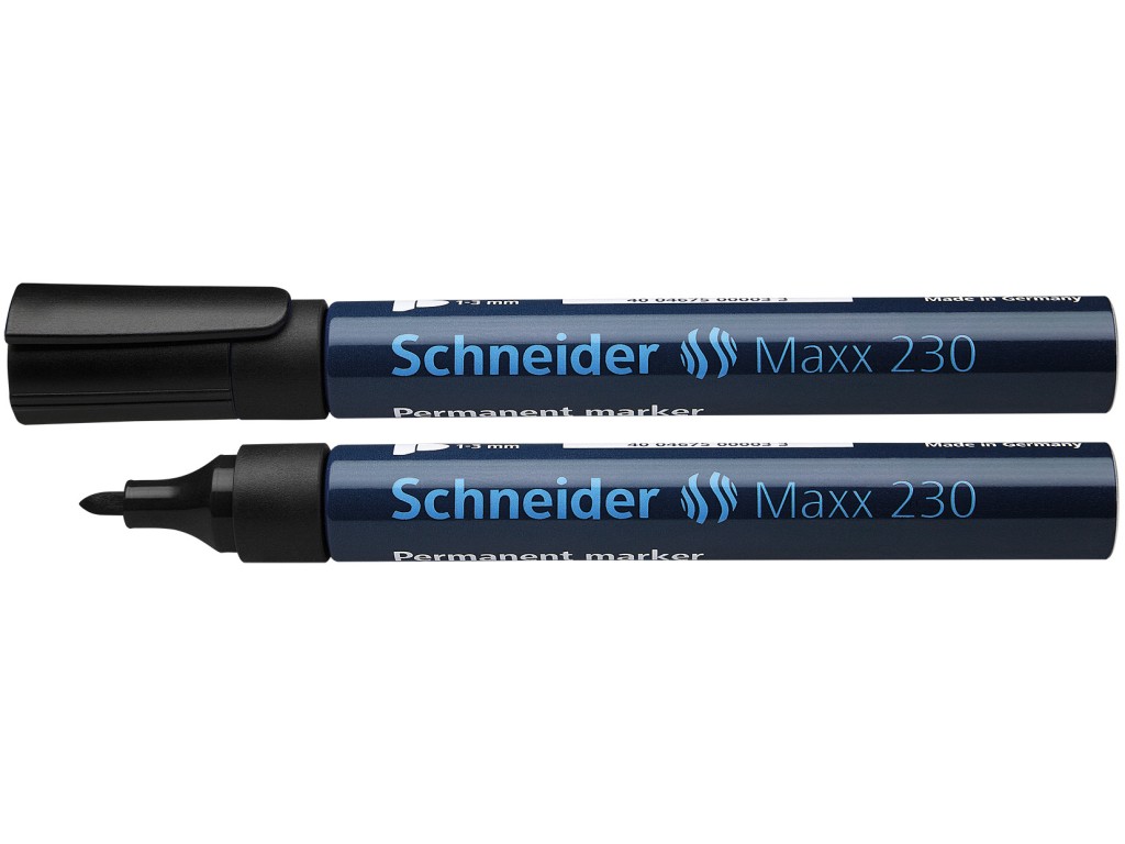 Permanent Marker Schneider 1-3mm 230 Negru